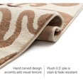 thumbnail image 3 of Infinity Home 600624 3 ft. 11 in. x 5 ft. 3 in. Ruby Leslie Fleur De Lis Area Rug - Ivory, 3 of 5