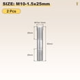 thumbnail image 2 of Uxcell Double End Threaded Stud Screw, Equal Thread Length Rods & Studs - for House Maintenance M10 x 60mm 2, 2 of 6