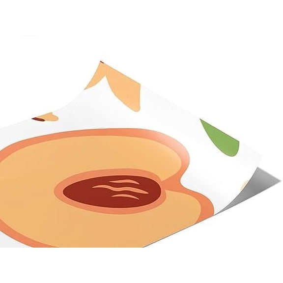 Rwraps Peach Scarlet Prince Gloss Vinyl Film Wrap 59in x 6in Vinyl Vehicle Car Film Sheet Roll