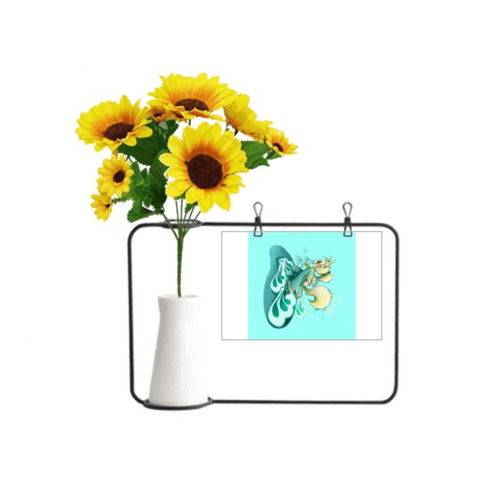 White Horse Mythology Novel Artificial Sunflower Vases Bottle Blessing