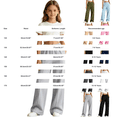 thumbnail image 3 of EnJoCho Kids Girls Sweatpants Wide Leg Baggy Straight Open Bottom Athletic Elastic Jogger Pants Breathable Trousers For Spring Outdoor School Daily Casual Active Bottoms, 3 of 7