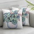 thumbnail image 2 of ARISTURING  Cute Begonia rex Flower houseplant in The Pot Floral Girl Throw Pillow,2pcs Multicolor, 2 of 6