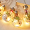 thumbnail image 2 of WILLED 13FT Christmas Snow Globe String Lights, 10 LED Bulb Fairy Lights with Green Pine Berry Snowflake, Battery Operated Hanging Xmas Tree Lights Indoor Outdoor for Home Garden Patio Wedding Party, 2 of 9
