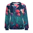thumbnail image 7 of Watercolor Wildflowers Mom Sweatshirt For Women Long Sleeve Pullover, 7 of 7