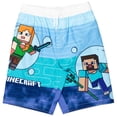 thumbnail image 4 of Conjunto de Camiseta de Natación y Bañador para Niños Minecraft Azul Talla 14-16, 4 of 8
