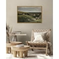 thumbnail image 4 of Drsoum 16x24in Landscape Wall Art Vintage Classical Village Painting Grassland Village Farmhouse Prints Room Decor - Natural Framed, 4 of 7