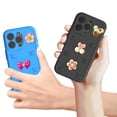 thumbnail image 5 of Allytechgroup Kids Case for iPhone 16 Pro, Cute EVA Foam Cover with 3D Cartoon Charms, Shockproof Soft TPU Protective Case for Girls Boys Slim Anti-Scratch Bumper for iPhone 16 Pro, Black, 5 of 6