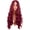 Blood-red, variant on 28 Inch/70 cm Long Wavy Middle Part with No Bangs Synthetic Fiber Curly Fashion Women Party Wig (Bright Red)