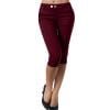 thumbnail image 7 of Dealovy Capri Leggings for Women Elastic Mid Waist Stretchy Crop Pants Skinny Casual Summer Business Capris, 7 of 7