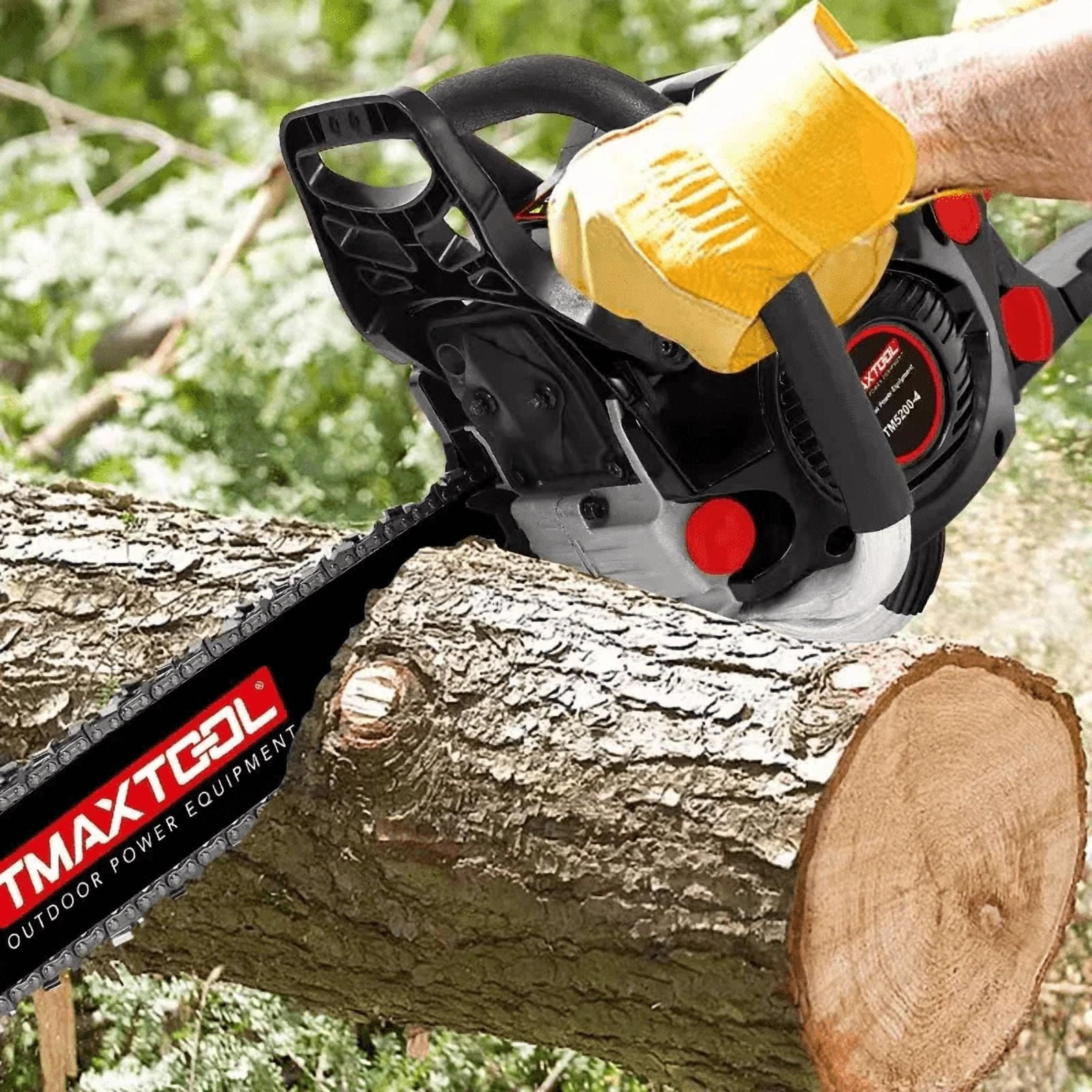 Chainsaw Gas Powered, Seizeen 20Inch Cordless Chainsaw with 16'' Bar, Powerful 2-Stroke Chain Saw for Tree Farm Pruning, 3.4HP 10000RPM Engine