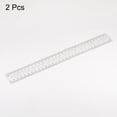thumbnail image 3 of 2uds Película Flexible Regla 12 Pulgadas 0,5mm Escala con R Ángulo PET Plástico Plegable Recta Regla Calibración Suave Regla Medición Herramienta para Fábrica, Transparente, 3 of 6