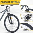 thumbnail image 7 of Zukka Mountain Bike 29 inch Double Disc Brake Bicycle Front Suspension Bike for Men Women Gray, 7 of 7