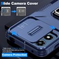 thumbnail image 4 of Allytech Rugged Case for Moto G Play 4G 2024, [Slide Camera Cover] [360° Rotating Kickstand] [Military Protection] [Magnetic Car Mount] Non-Slip Anti-Scratch Shockproof Heavy Duty Case - Blue, 4 of 8