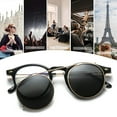 thumbnail image 5 of Conjunto de gafas de sol de viaje, gafas de sol de moda para tiro callejero, hechas de TR, metal, TAC, 5 of 5