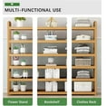 thumbnail image 4 of 3 Tiers Shoe Rack Zzbiqs Shoe Storage Organizer, Bamboo, Wood, up to 12 Pairs, 4 of 7