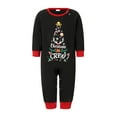 thumbnail image 2 of PaerPade Christmas Family Pajamas Matching Set Long Sleeve Tree Graphic Tops + Trousers Holiday Sleepwear, 2 of 10