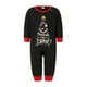 thumbnail image 2 of Pijamas navideños para toda la familia: conjunto de camiseta de manga larga con estampado de árbol y pantalón. Ropa de dormir navideña., 2 of 10