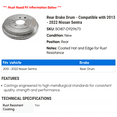 thumbnail image 2 of Rear Brake Drum - Compatible with 2013 - 2022 Nissan Sentra 2014 2015 2016 2017 2018 2019 2020 2021, 2 of 2
