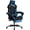 BLACKBLUE, variant on Video Gaming Chairs with Footrest, Gaming Chairs PVC Leather Ergonomic Office Gamer Chair Headrest Lumbar Support Racing Style Video Gaming Chair for Office, BlackYellow