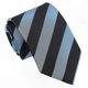 thumbnail image 1 of Stylish Blue and Black Striped Necktie for Kids and Toddlers, 1 of 1