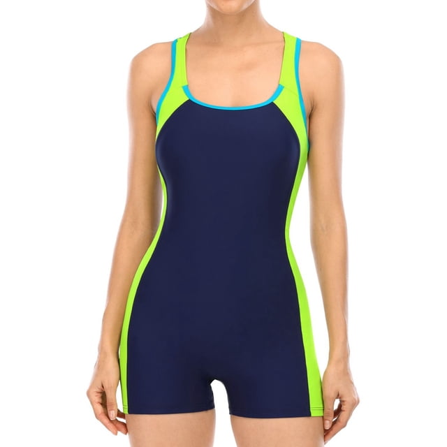 TSADFHJI Maillots de Bain Tankini pour Femmes Mode Décontractée Couleur Unie Patchwork Col Rond Maillot de Bain Gilet S Jaune
