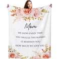 thumbnail image 1 of LHSHID Gifts for Mom Blanket Mom Gifts Birthday Gifts for Mom Mom Birthday Gifts Mother's Day Mom Gifts from Daughters Son Soft Flannel Throw Blanket 30"x40", 1 of 7