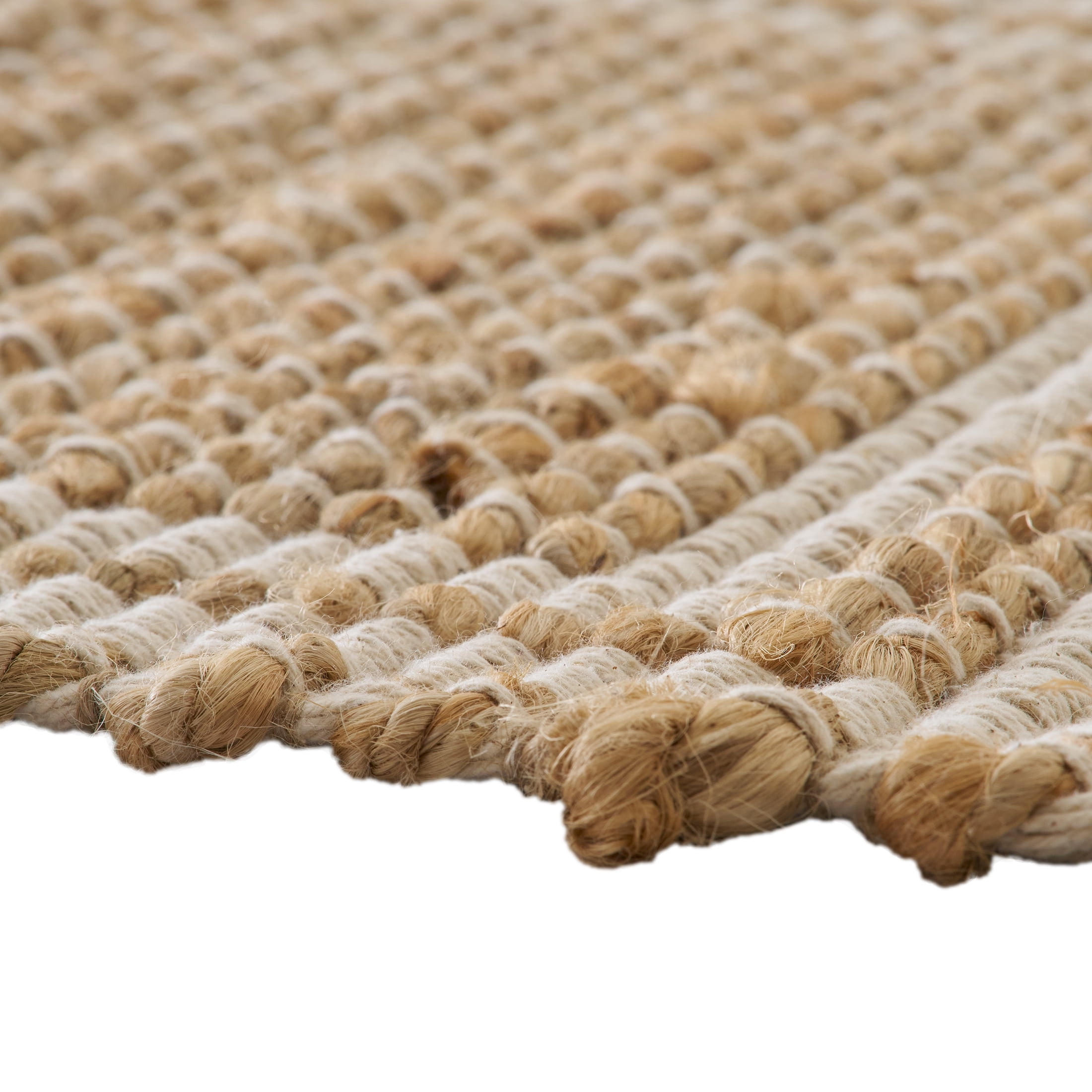 Better Homes & Gardens Ivory & Natural Interlocking Jute 30" x 84" Runner Rug