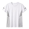 thumbnail image 6 of Plus Size Mens Big & Tall T Shirts Short Sleeve Crew Neck Tees Tops Vintage Washed Solid Color Pullover Going Out Streetwear Workout Tshirts Shirt White XXXL, 6 of 6
