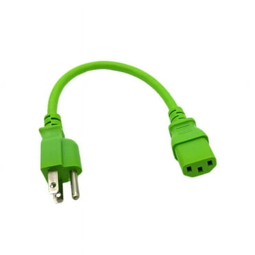 Kentek 1 FT Green AC Power Cable Cord For MACKIE THUMP Series TH-12A 2-Way Powered Loudspeaker