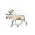 thumbnail image 3 of Loreth, Lanie 18x15 Black Modern Framed Museum Art Print Titled - Watercolor Moose, 3 of 5