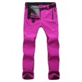 thumbnail image 1 of Soidarity Pantalones térmicos de invierno para deportes al aire libre, escalada, senderismo, pesca, Camping, viajes, ciclismo, moto, nieve, esquí, Escalada Mujer Rosa Claro Rojo Soidarity OD028987-06, 1 of 6
