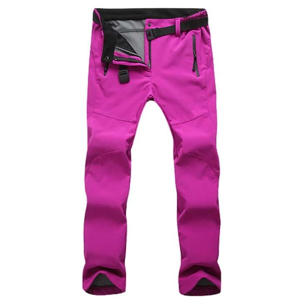 Soidarity Pantalones térmicos de invierno para deportes al aire libre, escalada, senderismo, pesca, Camping, viajes, ciclismo, moto, nieve, esquí, Escalada Mujer Rosa Claro Rojo Soidarity OD028987-06