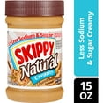 thumbnail image 5 of SKIPPY Natural 1/3 Less Sodium & Sugar Peanut Butter Spread, 7 g Protein Per Serving, 15 oz Plastic Jar, 5 of 9