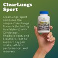 thumbnail image 7 of RidgeCrest Herbals ClearLungs Sport, Pre-Workout and Recovery Supplement for Muscle Endurance, Oxygen Intake and Lung Support Formula with Cordyceps, Rhodiola, Eleuthero  (60 Vegan Caps, 30 Serv), 7 of 7