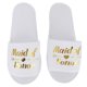 thumbnail image 4 of 5 pares de pantuflas desechables con estampado de letras para hotel, bodas, fiestas, accesorios de fotografía y dama de honor., 4 of 12