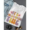 thumbnail image 3 of Halloween Time. Groovy Style T-Shirt Women -Image by Shutterstock, Female 3X-Large, 3 of 4