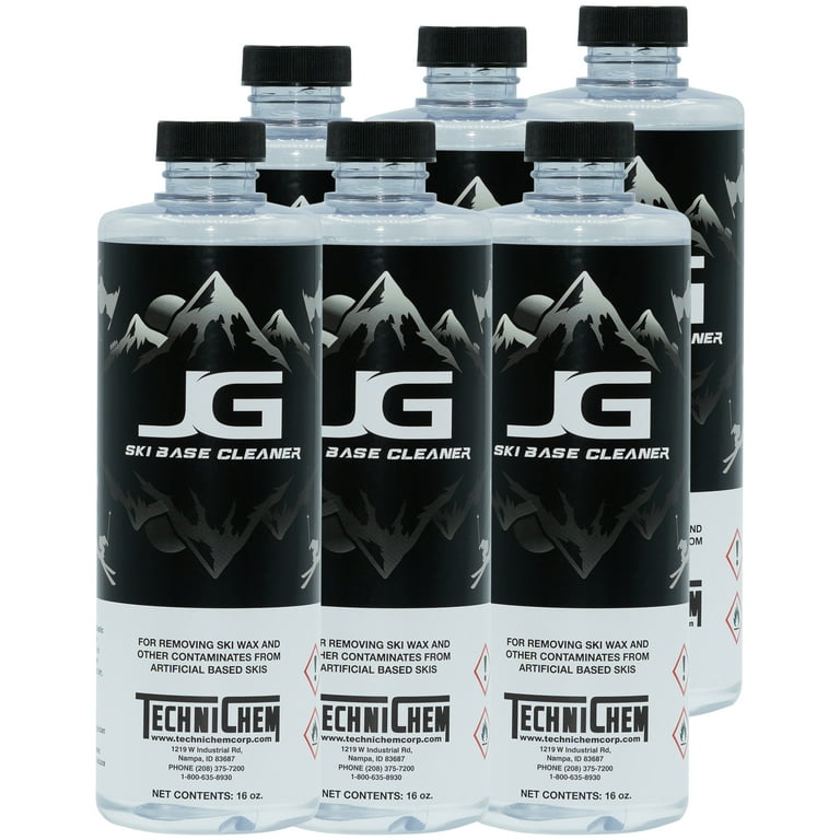 JG Base Cleaner, Ski Base Cleaner 6 Pack- 16oz Bottles
