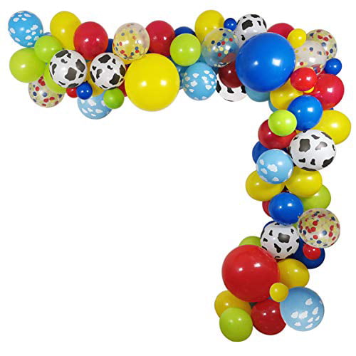 100 Pack Toy Story Party Birthday Balloons Arch Garland, Halloween ...
