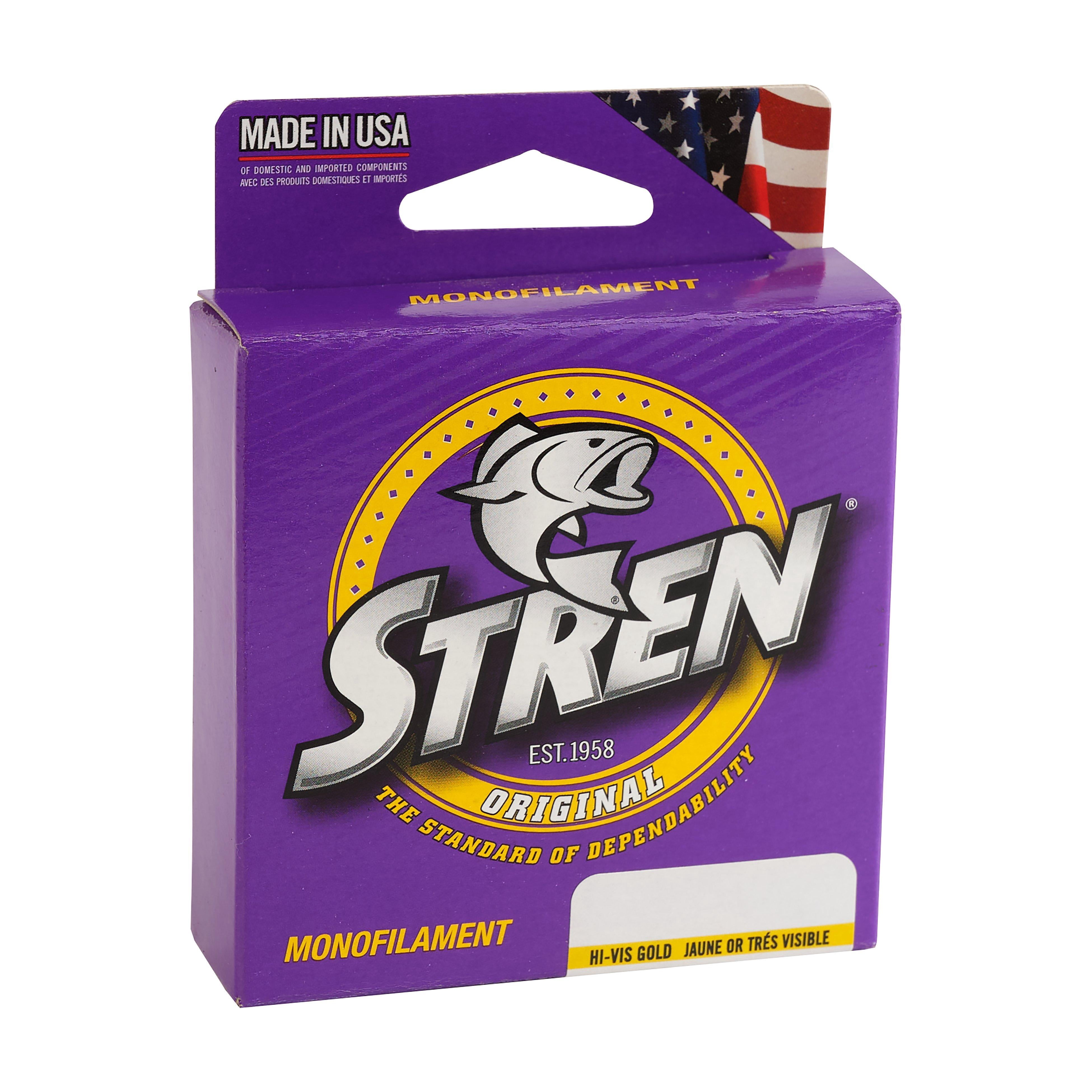 Stren Original® Monofilament Fishing Line, Hi-Vis Gold, 6 lb Test Strength, 100 yd