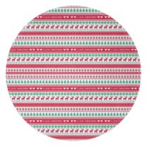 Red and Green Christmas Pattern Round Blanket,Comfortable Soft Flannel Throw Blanket,All Season,Warm Lightweight Blankets for Sofa Bed Couch Living Room Chair 60"x60"