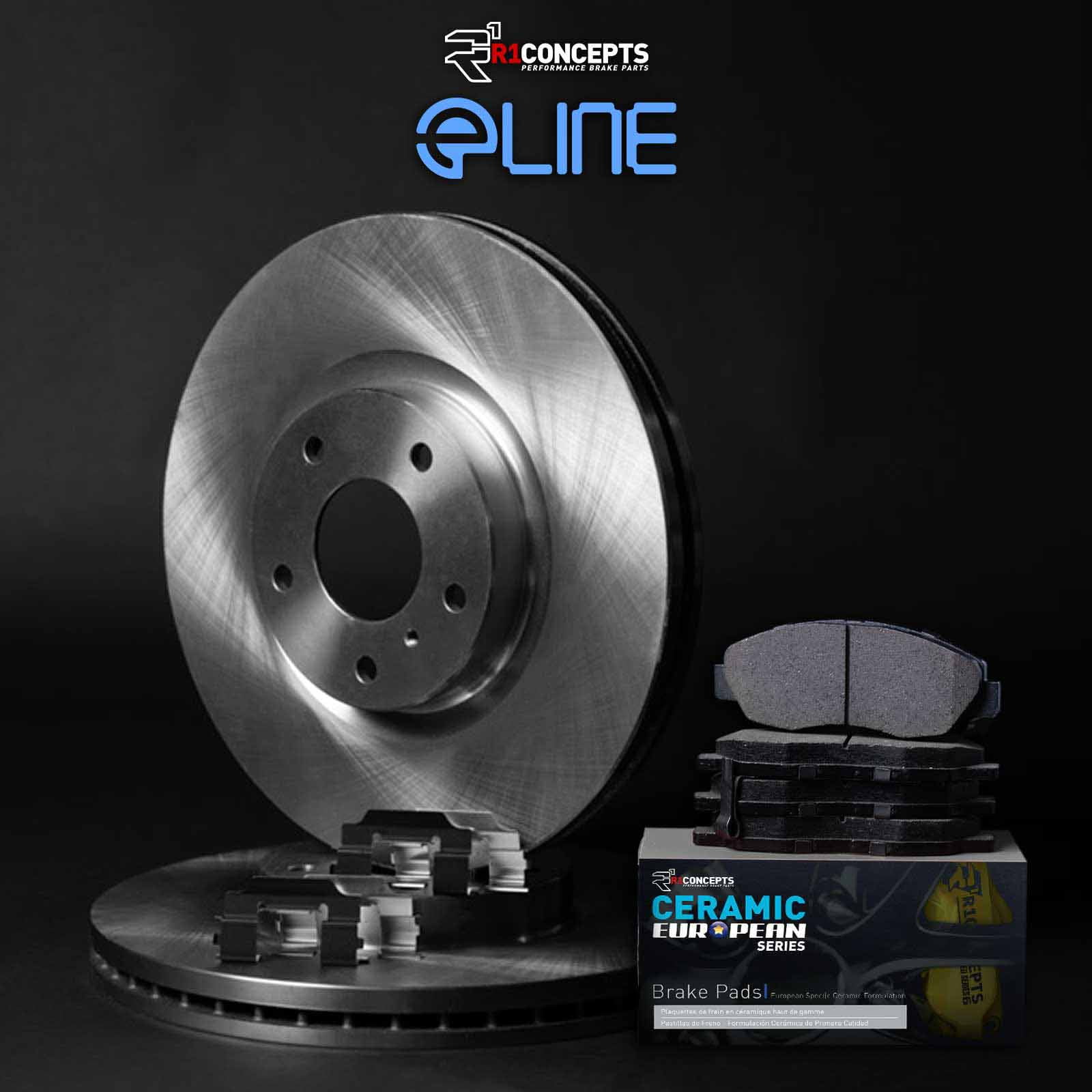 R1 Concepts Wfth1 63366 R1 Concepts Brake Rotor Blank With Euro Ceramic Pads & Fits select: 2014-2019 MERCEDES-BENZ CLA, 2014-2015 MERCEDES-BENZ B