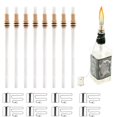 thumbnail image 1 of Wine Bottle Torch Kit 8 Pack, Includes 8 Long Life Torch Wicks, Copper Lamp Cover & Brass Wick Mount(13.7 Inch,Bottle not Included), 1 of 10