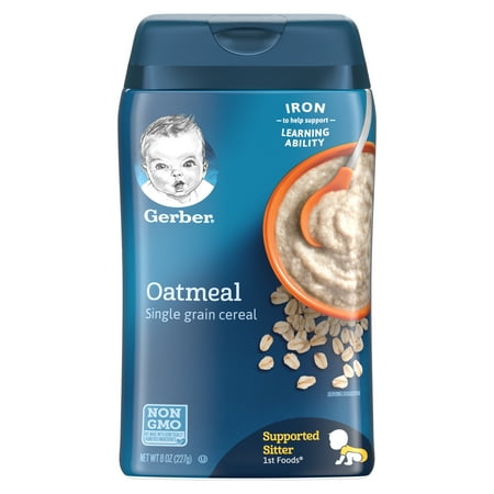 Gerber Single-Grain Oatmeal Baby Cereal, 8 oz