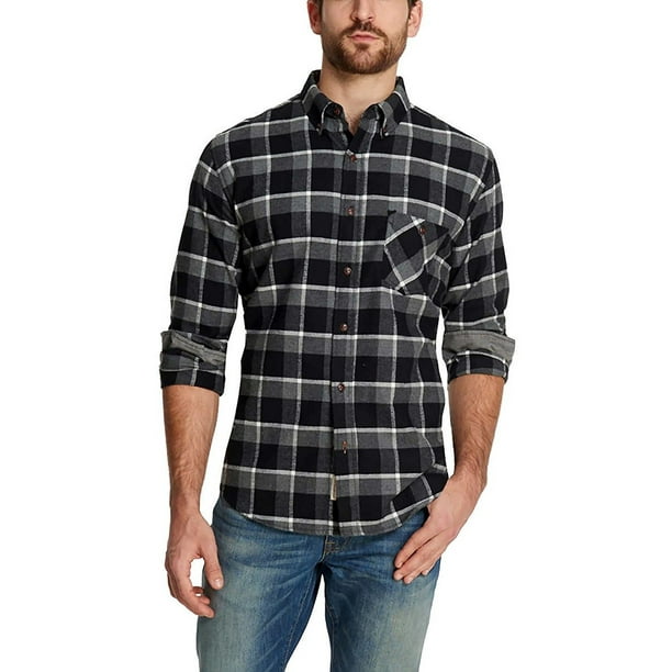 Weatherproof - Weatherproof Vintage Mens Long Sleeve Plaid Flannel ...