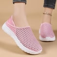 thumbnail image 2 of Domuza Orthopedic Dress Shoes for Women Arch Support Slip on Non Slip Nurse Shoes Breathable Mesh Stretch Volleyball Shoes Soft 2026 Foam Shoes Light pink 8.5（EU-41）, 2 of 7