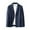 Navy, variant on Xzbqbs Mens Cotton Linen Jacket Regular Fit Lightweight Sport Coats Fashion Casual Solid Color Shawl Lapel Jacket for Men