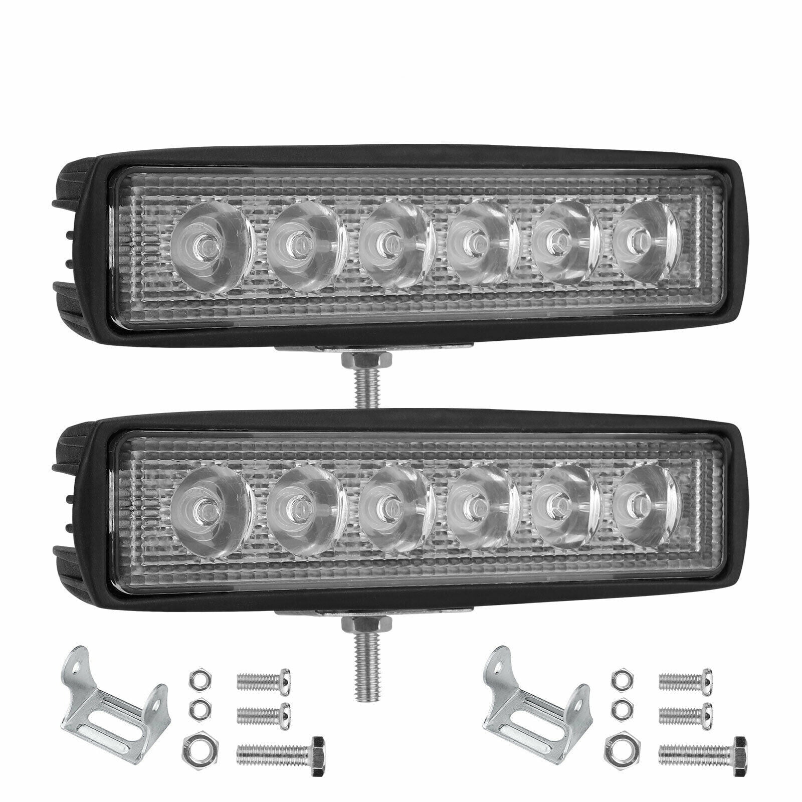 Single Row LED Light Bar 18W, 6 Inch Universal LED Fog Lights, LED