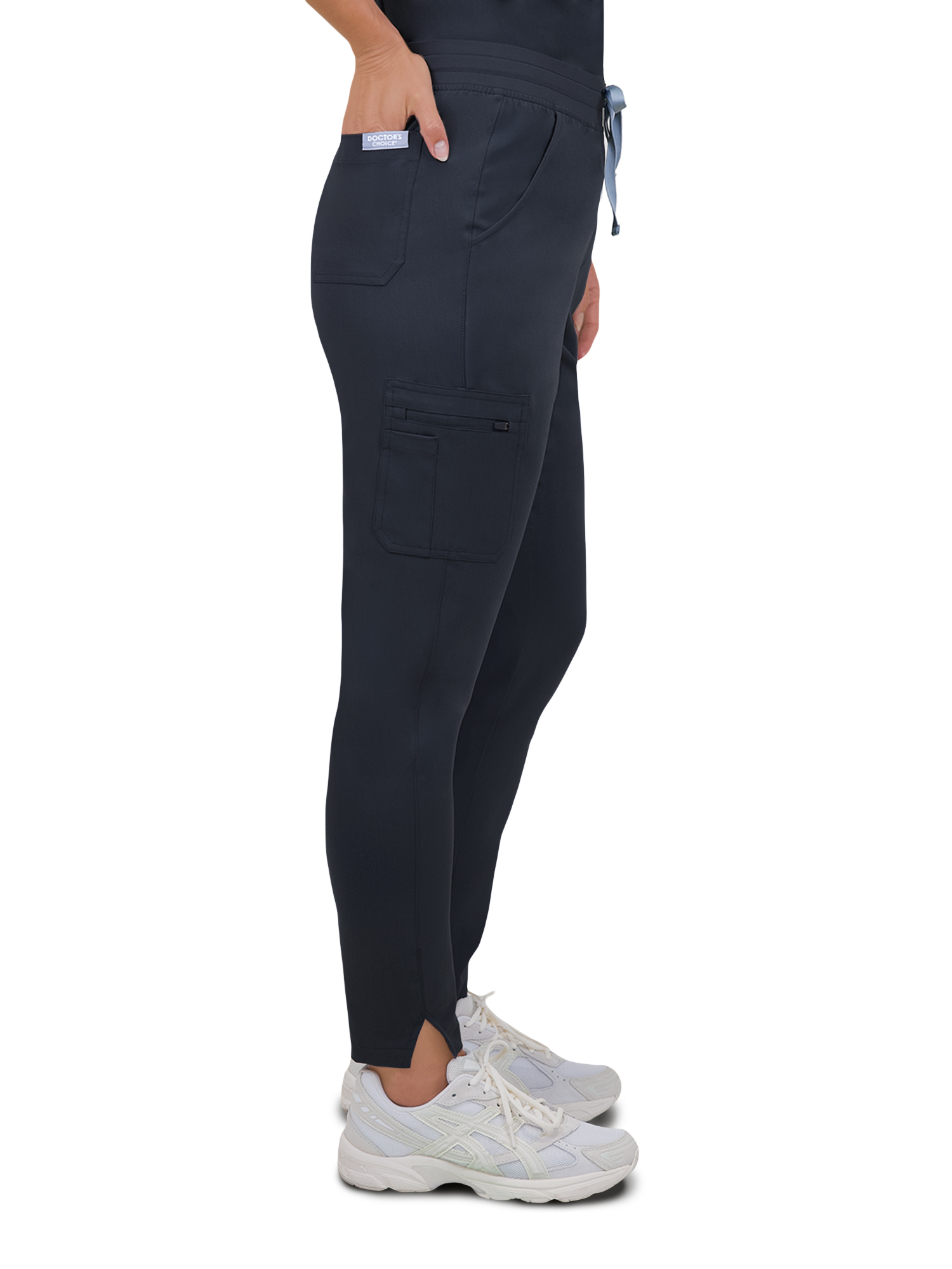 Doctor's Choice Elite -Rx Antimicrobial Fluid-Repel Women's Scrub Pant, Gray S - XXXL