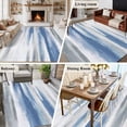 thumbnail image 5 of Non-Slip Rug Pad Rugs Blue Gradient Oil Painting Art Rectangle Area Rugs 5x7Ft Soft Carpet Pads for Living Room Kids Room, Ombre Gray Stripes, 5 of 9
