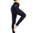 thumbnail image 2 of Seyurigaoka Women Solid Color Honeycomb Stretch Butt Lifting Workout Tights, 2 of 6